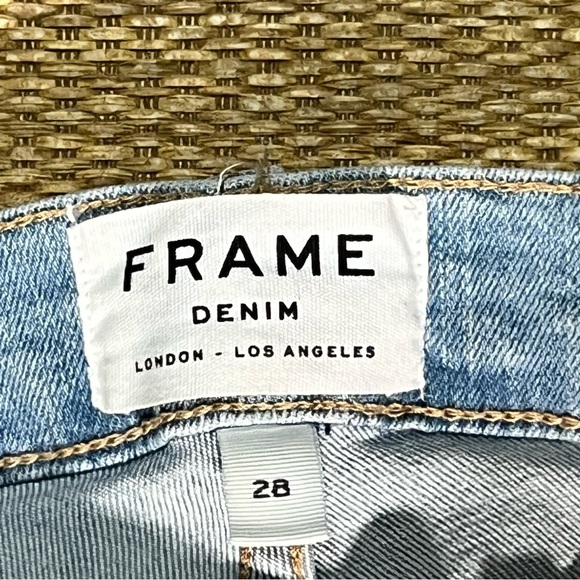 FRAME Le Skinny de Jeanne Crop Skinny Jeans Size 28 Great Condition - Picture 6 of 14